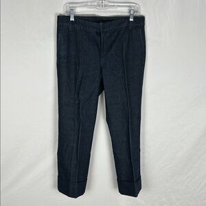 Banana Republic Y2K Dark Wash Cuffed Ankle Length Straight Leg Jeans -Size 10